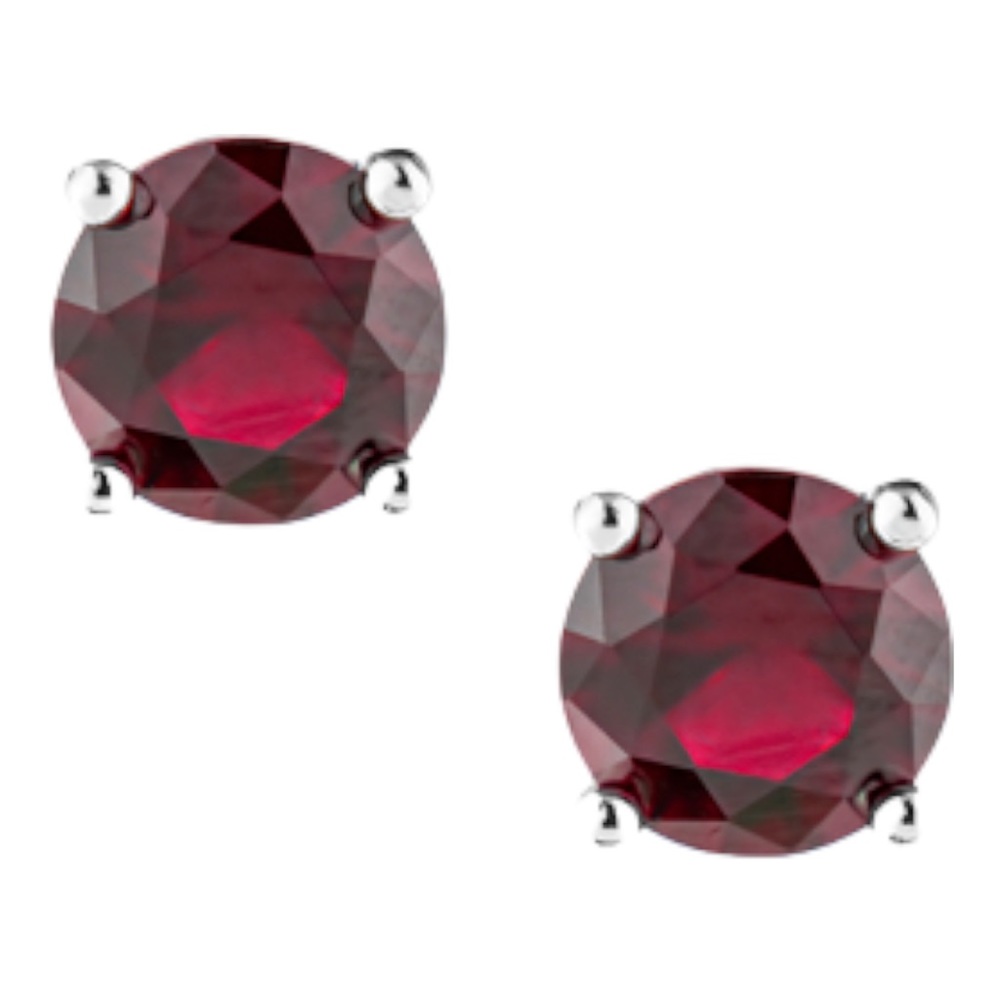 Kenneth Jay Lane Ruby Luxe around Stud Earrings